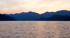 Desolation Sound.  Vancouver's misnomer. Always a play of color and light.